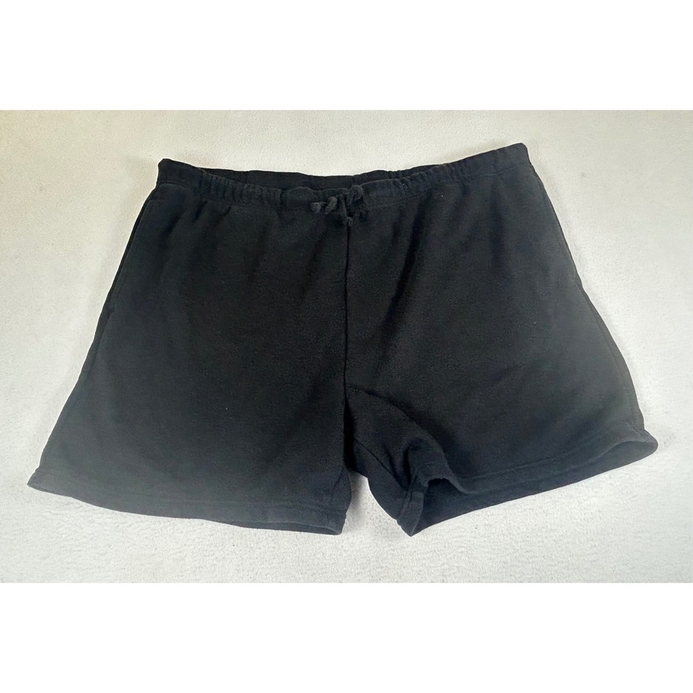 No Boundaries Fleece Shorts Mens 2XL Black Gorpcore